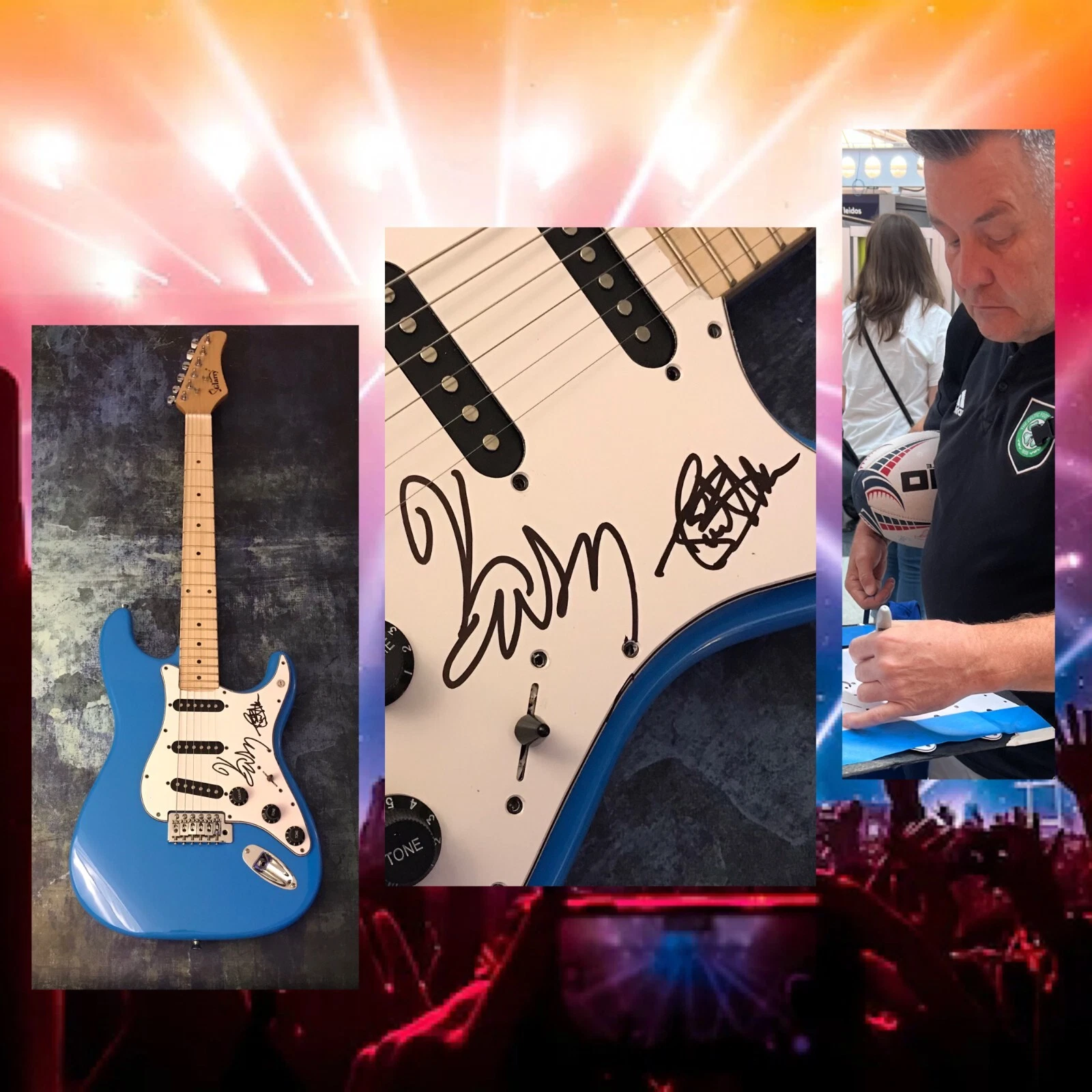 GFA Ken Casey x2 Band * DROPKICK MURPHYS * Signed Electric Guitar PROOF COA
