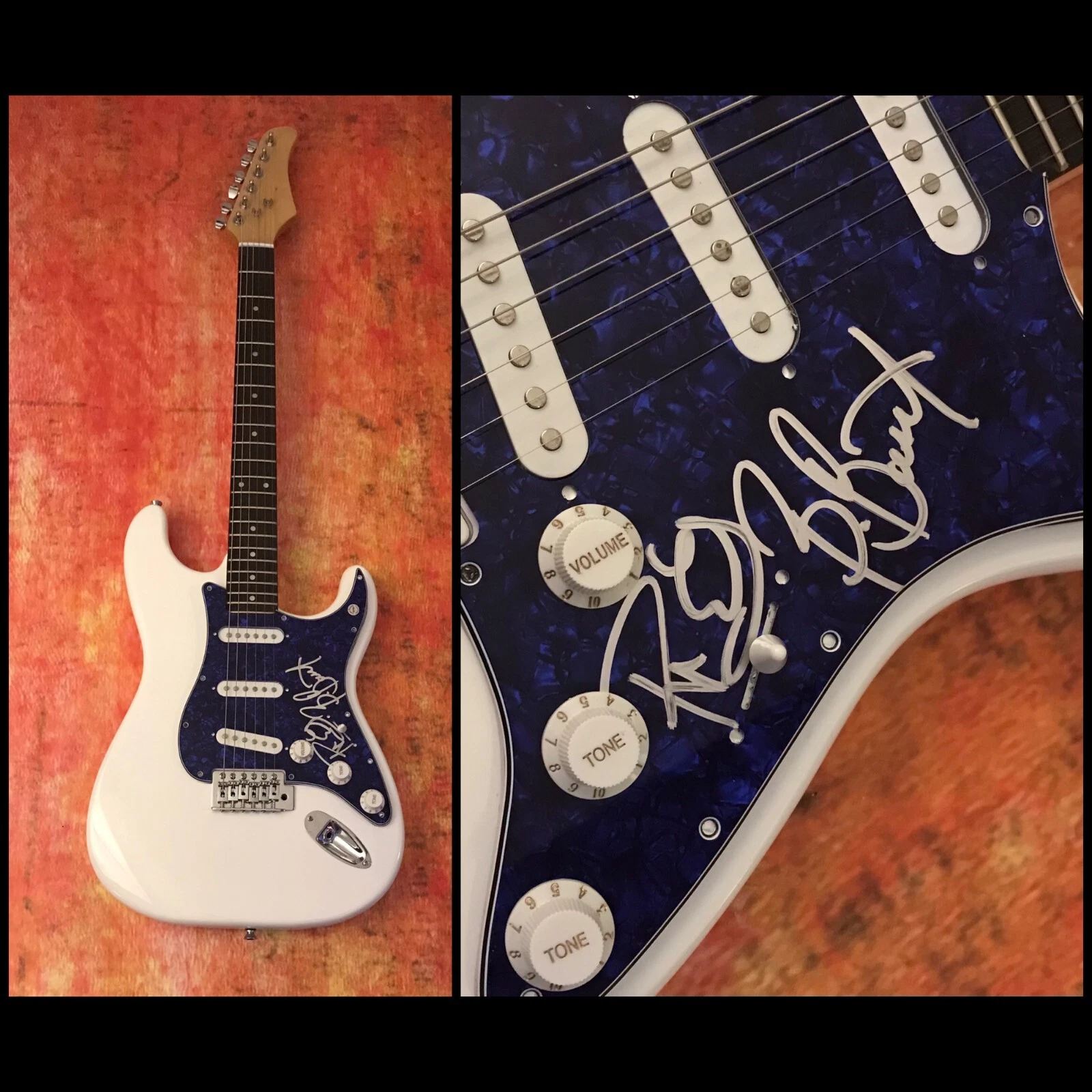 GFA Roger Earl & Bryan Bassett * FOGHAT * Band Signed Electric Guitar COA

