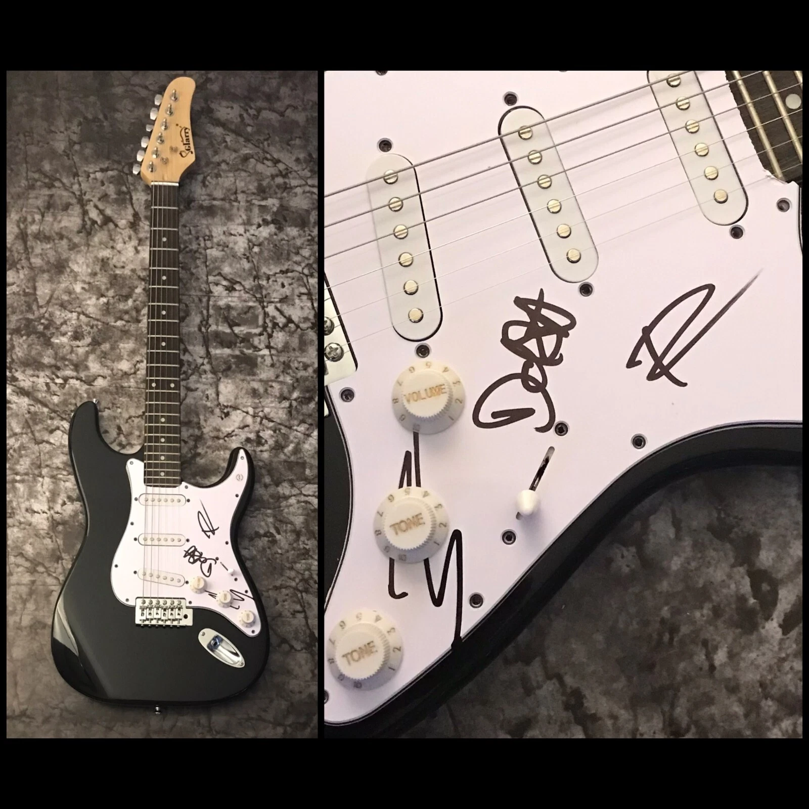 GFA Dave Simonett x3 Band * TRAMPLED BY TURLES * Signed Electric Guitar COA
