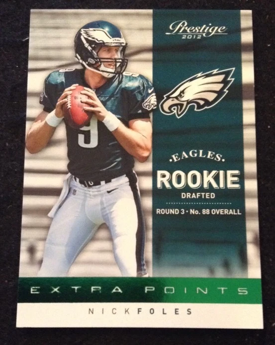 2012 PRESTIGE EXTRA POINTS 232 SP #20/25 Nick Foles Rookie Card Ssp Wow
