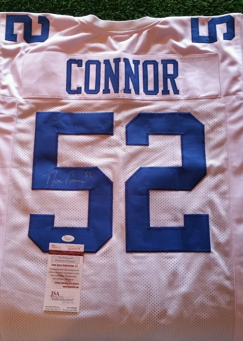 Dan Connor Signed White Dallas Cowboys Jersey JSA/COA
