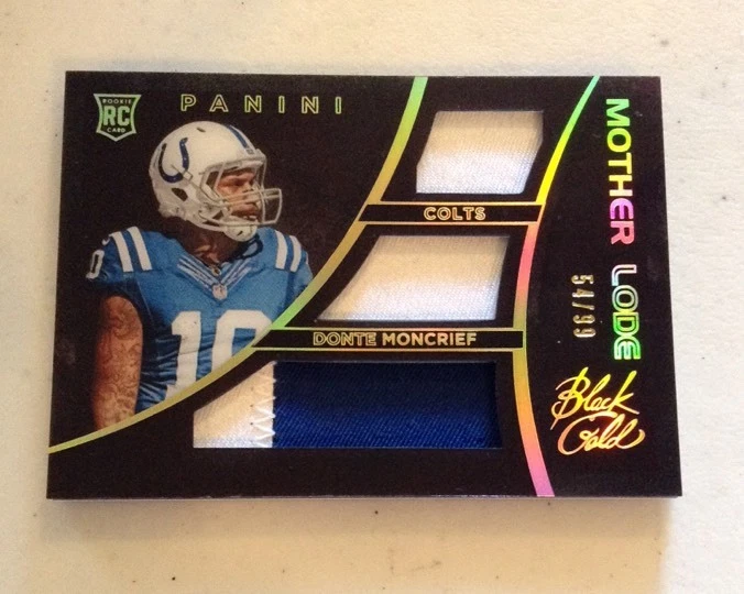 2014 PANINI BLACK GOLD MOTHER LODE ROOKIE TRIPLE PRIME DONTE MONCRIEF 15/99 Rc
