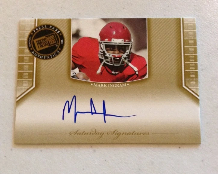 2011 Press Pass Legends Saturday Signatures #SSMI2 Mark Ingram Auto Saints
