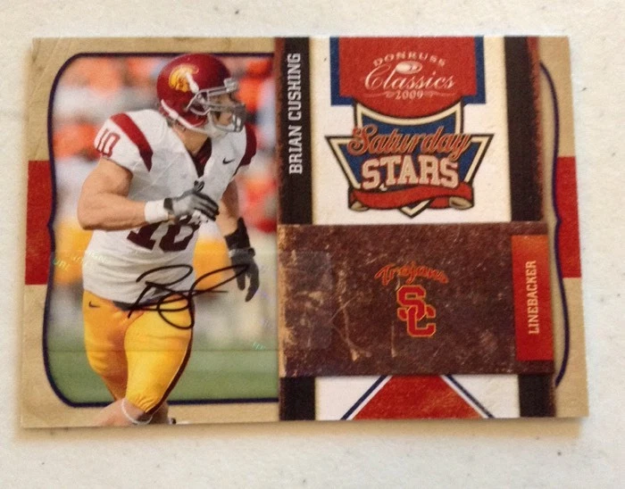 2009 Donruss Classics Saturday Stars #4 Brian Cushing 36/50 Auto
