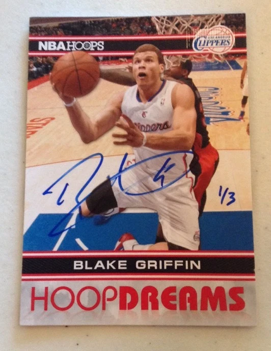 2014-15 Panini Paramount BLAKE GRIFFIN buyback on card auto 1/3 eBay 1/1
