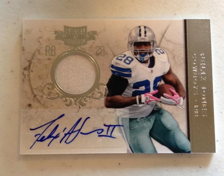 FELIX JONES 2011 PLATES & PATCHES AUTOGRAPH Felix Jones 8/10 Ssp AUTO COWBOYS
