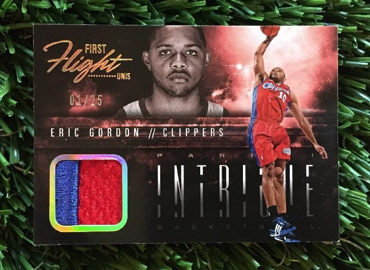 2013-14 Intrigue Eric Gordon 2 CLR Jersey Relic #ED 01/25 Ebay 1/1 Clippers
