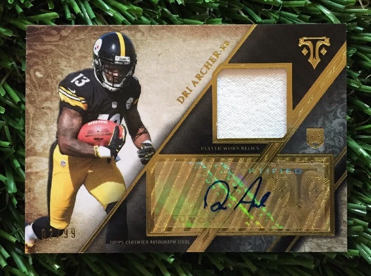 2014 Topps Triple Threads Game Jersey Autograph Auto Dri Archer RC #ED /99
