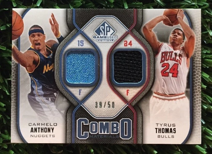 2009-10 SP Game Used Combo Materials #CM-AT Carmelo Anthony/Tyrus Thomas #D /50
