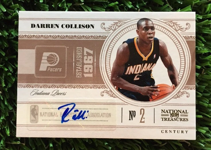 2010-11 Playoff National Treasures Century DARREN COLLISON Auto #D 11/25 PACERS
