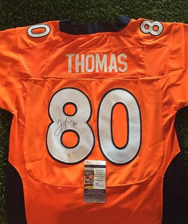 JULIUS THOMAS AUTOGRAPHED DENVER BRONCOS JERSEY JSA/COA J19296

