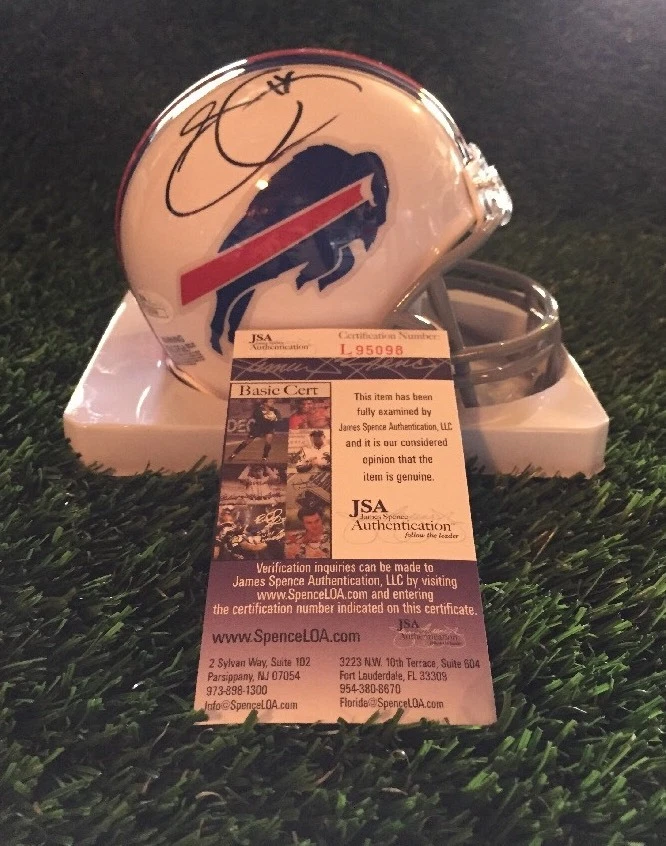 Sammy Watkins Signed Black Ink Buffalo Bills White Mini Helmet JSA/COA #L95098
