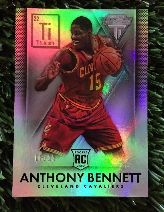 2013-14 Panini Titanium ANTHONY BENNETT Rookie Titanium Parallel RC Card #ED /22
