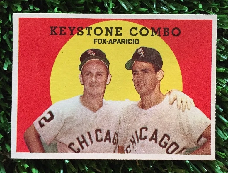 1959 Topps #408 Keystone Combo/Nellie Fox/Luis Aparicio - NM
