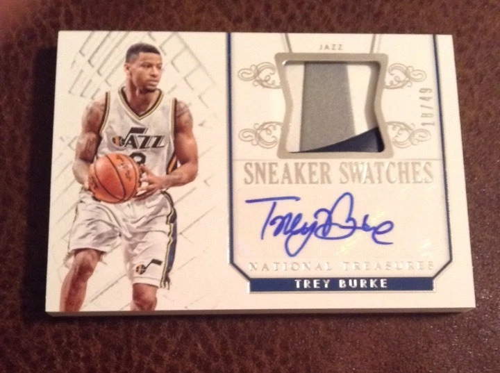 2014-15 National Treasures - TREY BURKE Auto Sneaker Swatches Shoe Autograph /49
