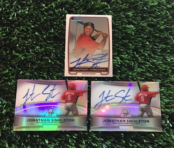 2010 Bowman Platinum Jonathan Singleton Refractor AUTO RC NM-MT Astros

