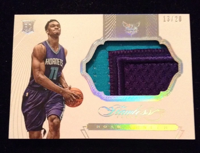 2014-15 Panini FLAWLESS Noah Vonleh RC Rookie Patch 13/20 Hornets
