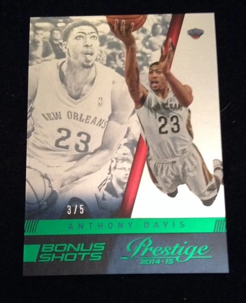 2014-15 PRESTIGE BONUS SHOTS ANTHONY DAVIS GREEN #114 3/5 Ssp New Orleans
