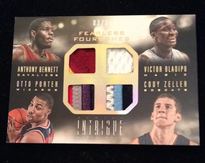 2013-14 Intrigue Basketball FEARLESS FOURSOMES - Oladipo & Porter 3/25 Sick Ssp
