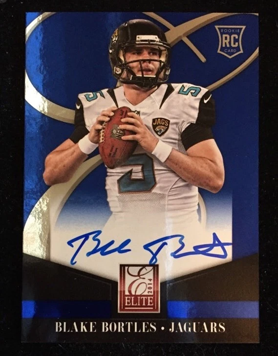 Blake Bortles 2014 Panini Elite Autograph #7 Jaguars Rookie On Card Auto
