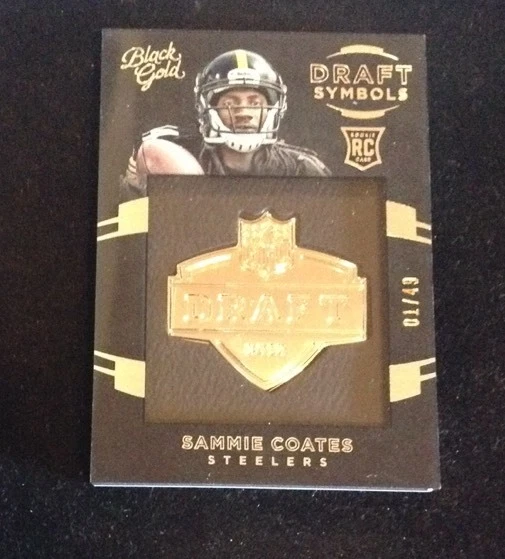2015 Black Gold Sammie Coates Draft Symbols Rookie card #d 1/49 EBAY 1/1
