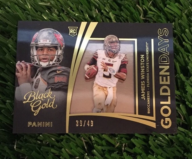 2015 Black Gold Jameis Winston SP Gold Golden Days Rookie Buccaneers #ED /49
