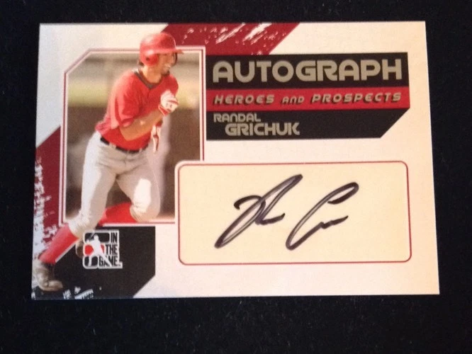 Randal Grichuk 2009 IN THE GAME Heroes and Prospects AUTO AUTOGRAPH Rookie #a-rg
