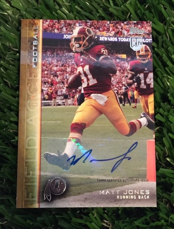 2015 Topps Field Access Autograph Matt Jones Gold #ED /99 Redskins
