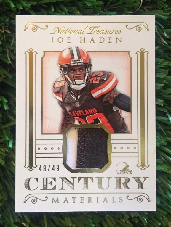2013 National Treasures JOE HADEN Century Materials 2 Clr Patch GOLD #D 49/49

