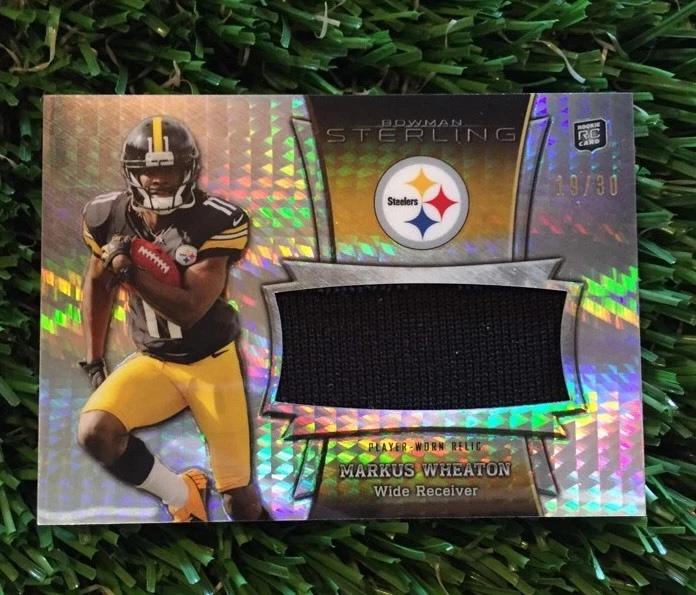 2013 Bowman Sterling Markus Wheaton Refractor Jumbo Relic RC #d /30 SSP
