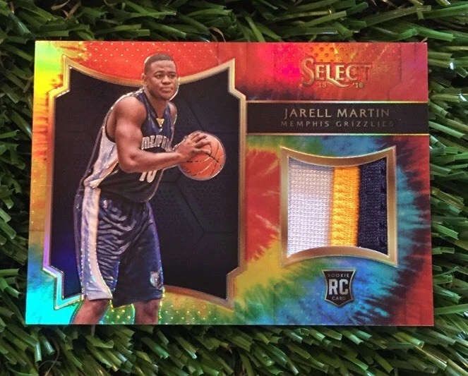 2015-16 Panini Select JARELL MARTIN Game Used Jersey Tye Dye Refractor #D /25
