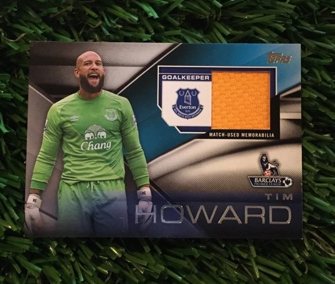 2014 Topps Premier Gold TIM HOWARD BARCLAYS Game used Jersey Patch
