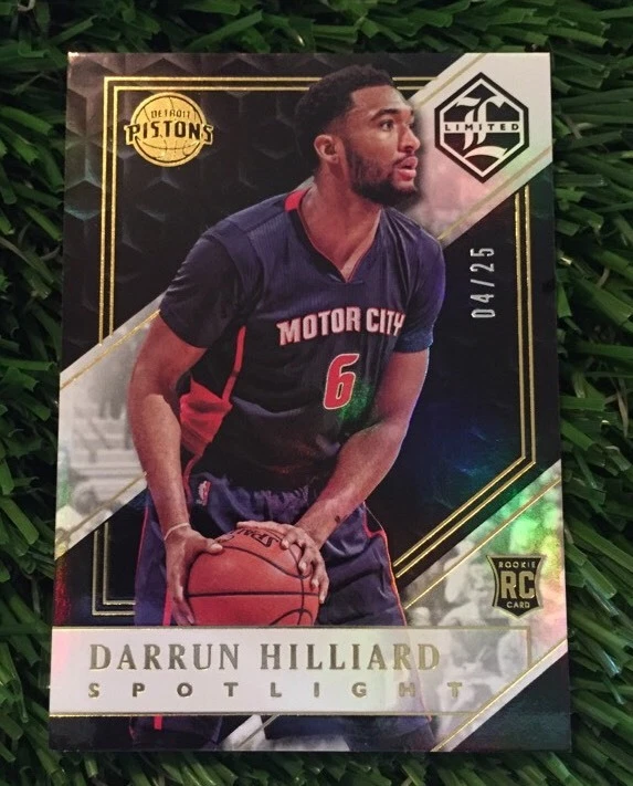 Darrun Hilliard 2015-16 Panini Limited RC #ED /25 SP Pistons Rookie
