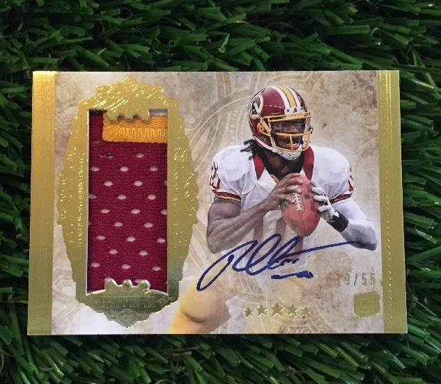 ROBERT GRIFFIN III 2012 TOPPS FIVE STAR ROOKIE GOLD 2 CLR PATCH RC AUTO #D /55
