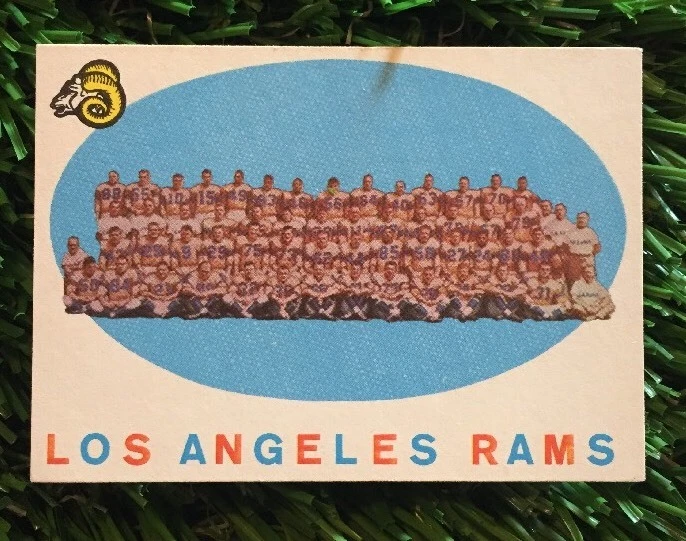 1959 TOPPS FOOTBALL #76 RAMS TEAM CARD CHECKLIST EXMT COLLECTIBLE MEMORABILIA