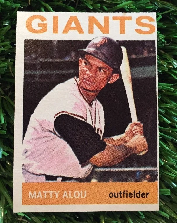 1964 Topps # 204 Matty Alou San Francisco Giants Set Break NM See Pics
