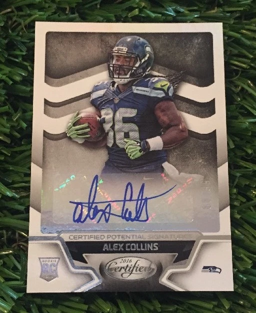 2016 PANINI CERTIFIED ALEX COLLINS CERTIFIED POTENTIAL SIGNATURES RC AUTO #D /99
