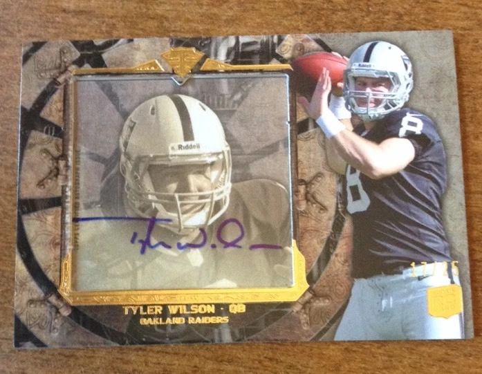 2013 Topps Triple Threads Transparencies Autographs TYLER WILSON Auto 17/25
