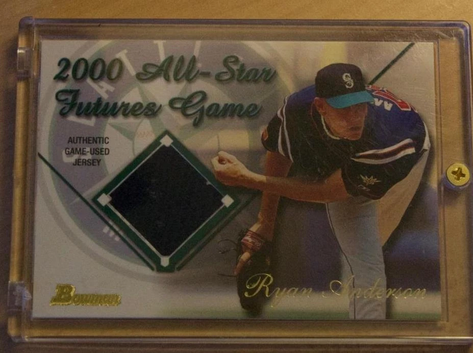 2001 BOWMAN BASEBALL RYAN ANDERSON 2000 ALL STAR GAME FUTURE GAME JERSEY SEATTLE
