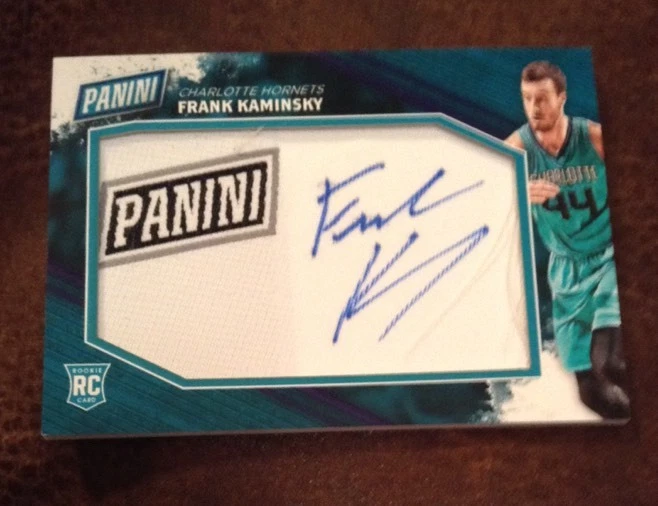 Frank Kaminsky 2016 Panini Father's Day Patch Auto Rookie Charlotte Hornets
