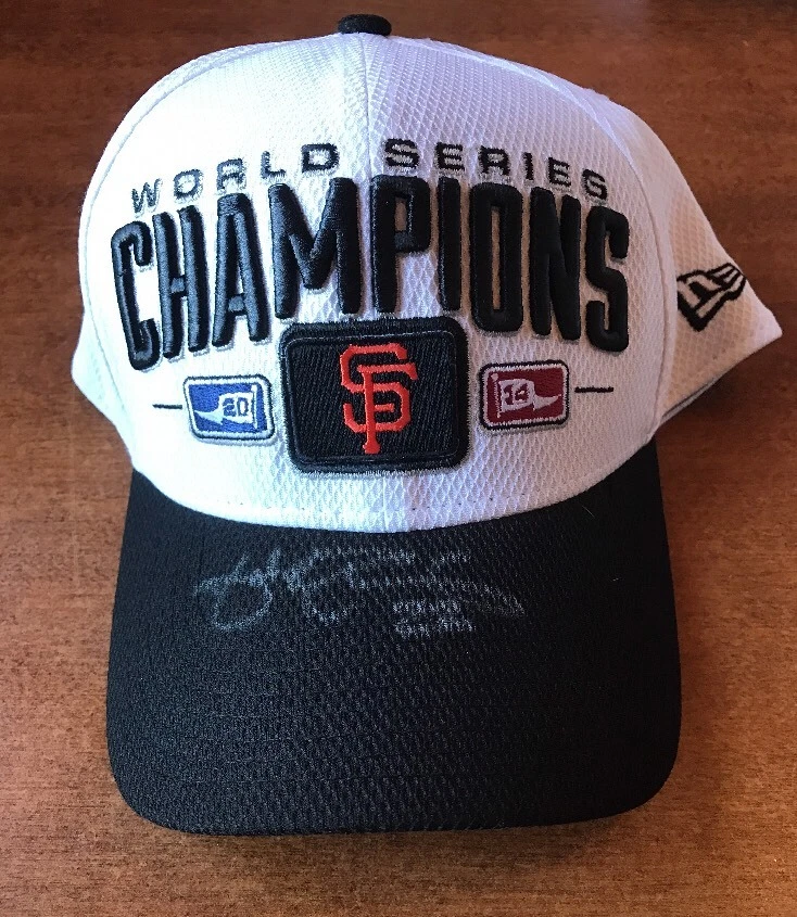 JAKE PEAVY AUTOGRAPHED 2014 WORLD SERIES CHAMPIONS HAT JSA/COA
