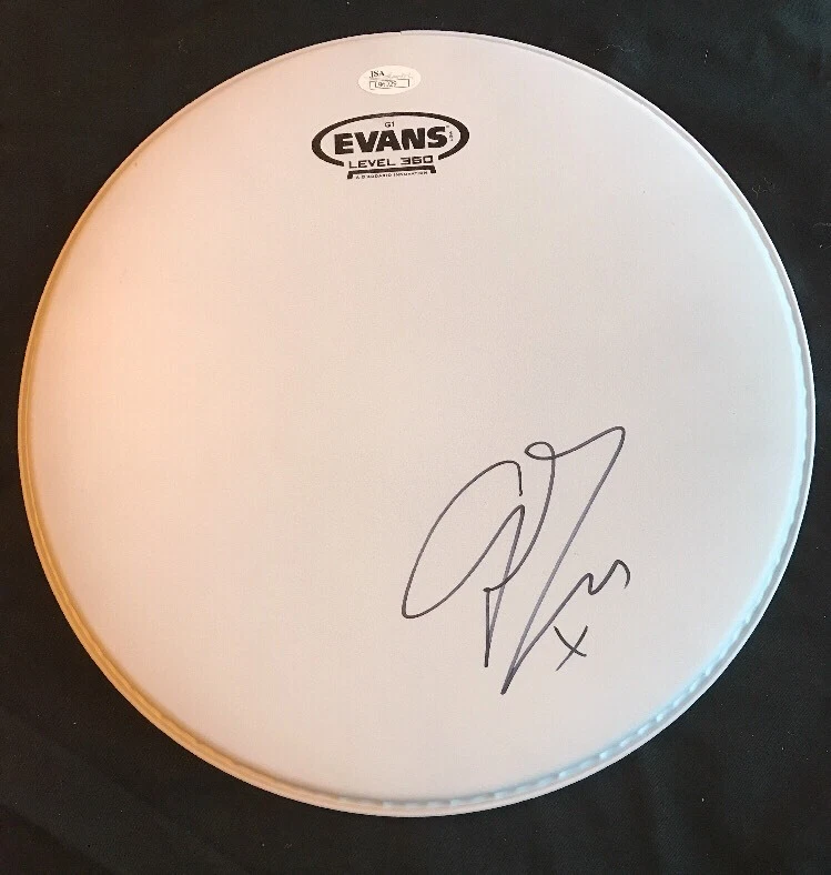 GEORGE EZRA SIGNED EVANS DRUMHEAD JSA/COA **VERY RARE AND A MUST SEE
