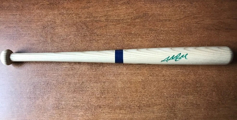 ADDISON RUSSELL Signed ADIRONDACK MINI Bat Autograph CUBS JSA COA
