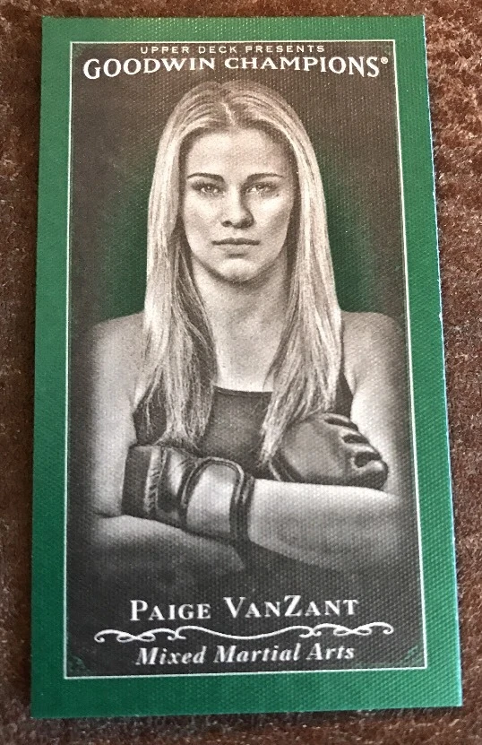 2016 Upper Deck Goodwin Champions Mini GREEN #148 Paige VanZant BW 12/25 Ssp
