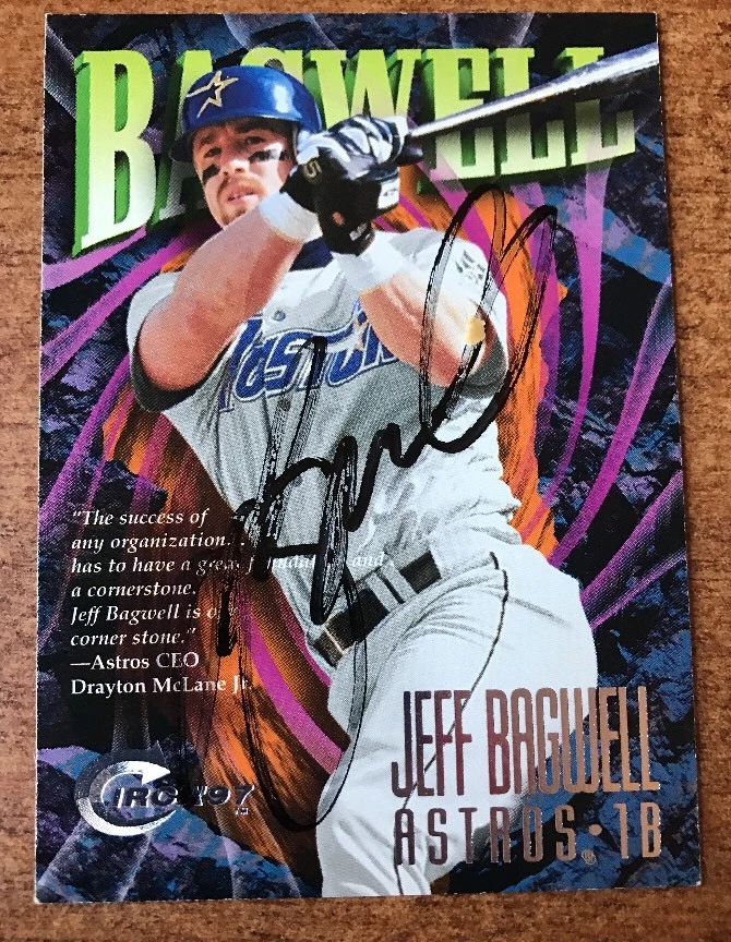 JEFF BAGWELL SIGNED JSA 1997 Circa CERTIFIED AUTOGRAPH JSA COA
