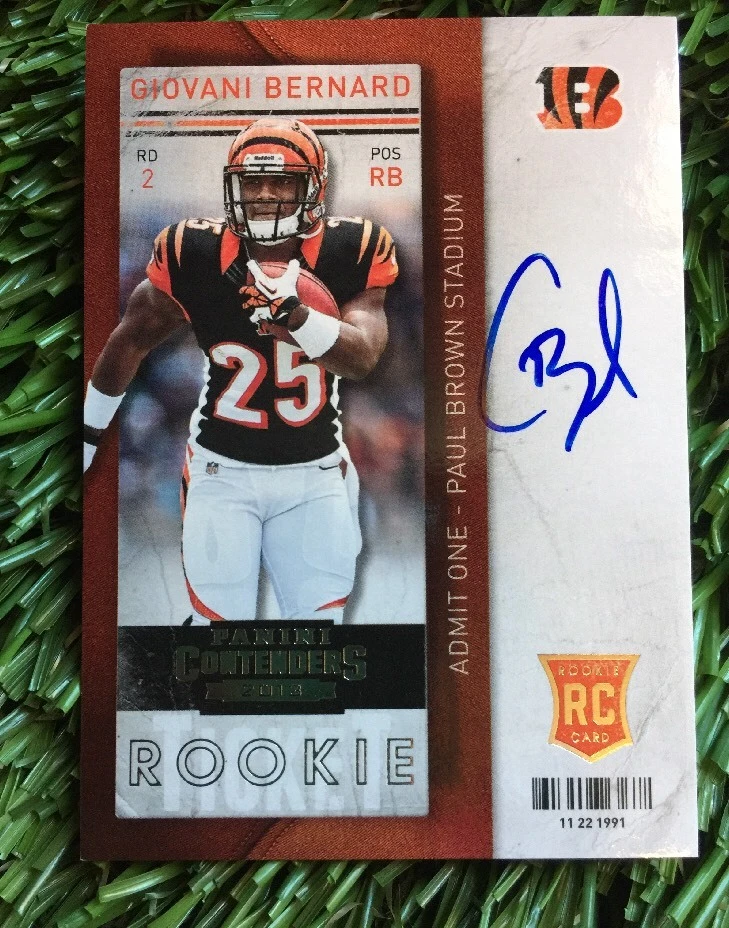 GIOVANI BERNARD 2013 Panini Contenders Variation Rookie Ticket Auto RC
