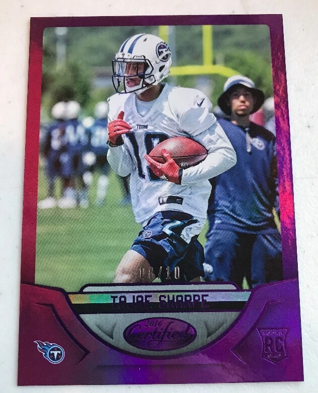 2016 Certified Mirror PURPLE #164 Tajae Sharpe Rookie Titans 8/10 SSP
