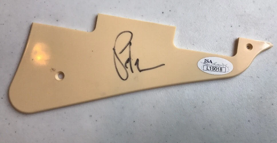 PETE WENTZ SIGNED AUTOGRAPHED PICKGUARD FALL OUT BOY JSA Coa
