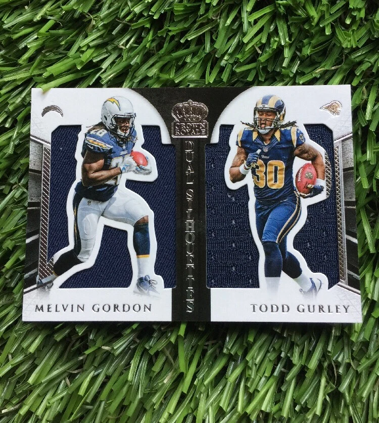 2015 Crown Royale Todd Gurley Melvin Gordon RC Silhouettes Dual Jersey /99
