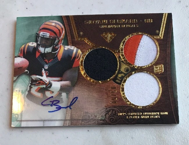 GIOVANI BERNARD 2013 Triple Threads 3 color Relic AUTO RC /50 Bengals
